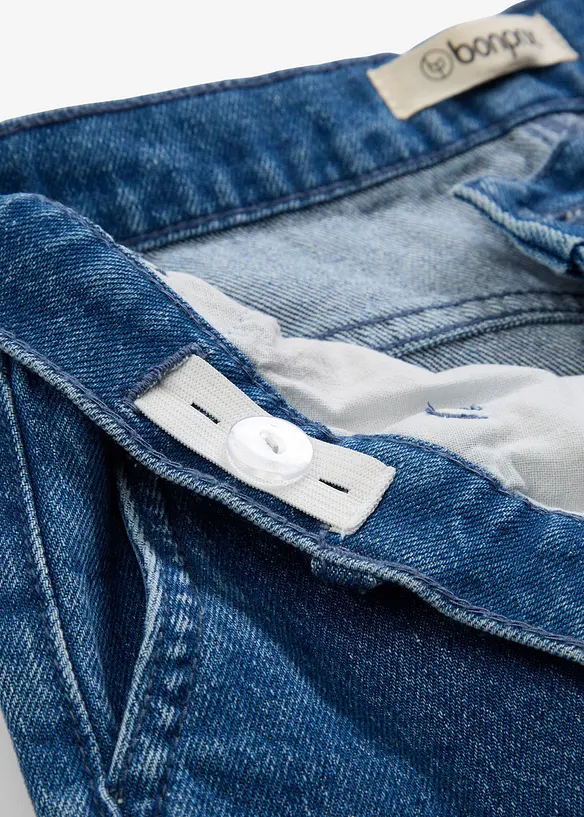 Jean cargo droit et loose, taille réglable, bonprix