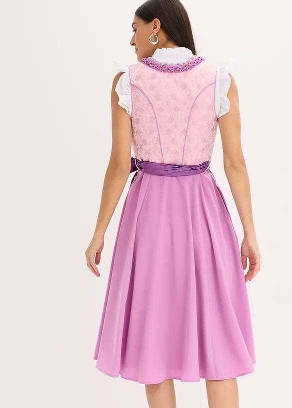 Dirndl avec tablier à sequins (ens. 2 pces), bonprix