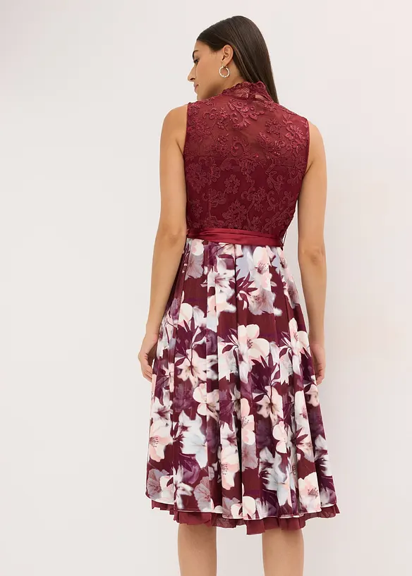 Dirndl avec broderie et jupe en velours (ens. 2 pces), bonprix