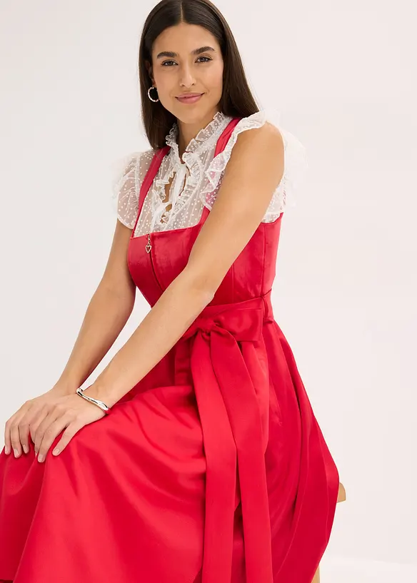Chemisier de Dirndl en tulle plumetis, bonprix