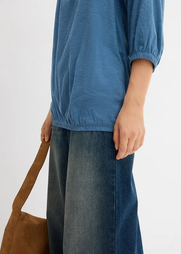 Blouse en jersey 100% coton, bonprix