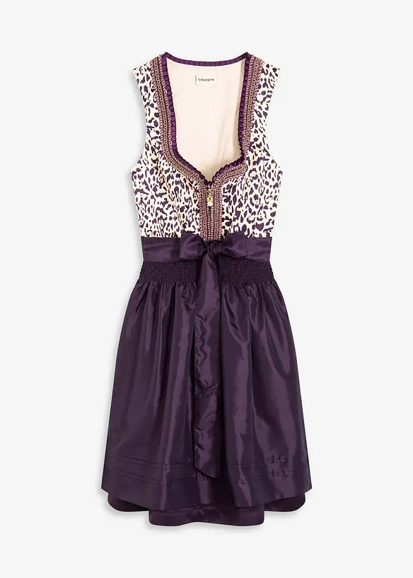 Dirndl avec tablier brodé (ens. 2 pces), bonprix