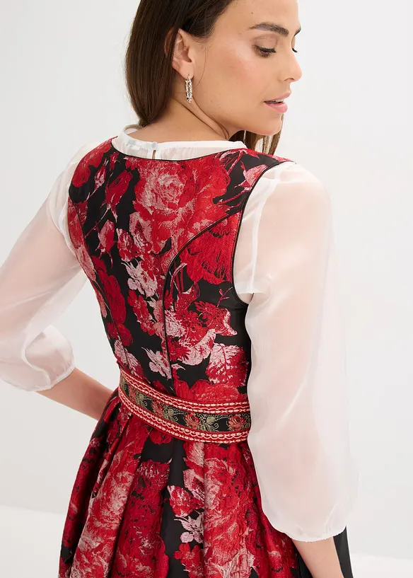 Dirndl avec tablier brodé (ens. 2 pces), bonprix