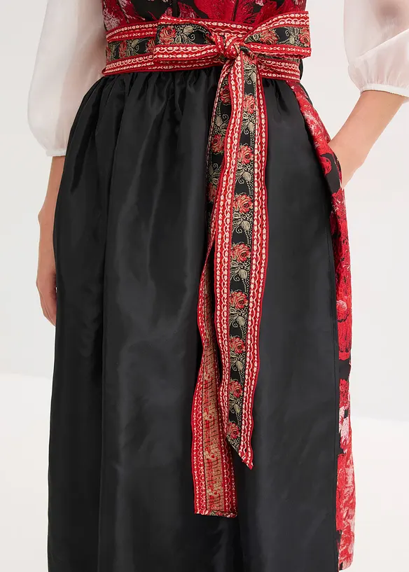 Dirndl avec tablier brodé (ens. 2 pces), bonprix