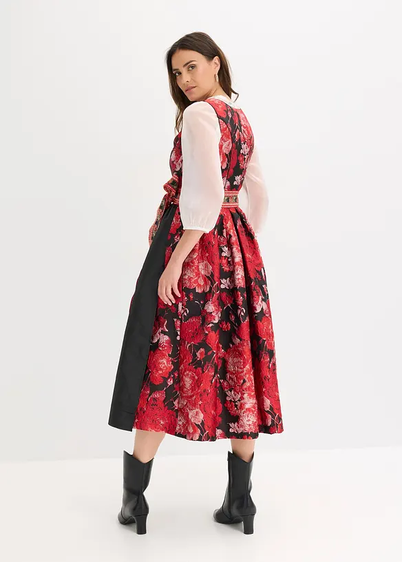 Dirndl avec tablier brodé (ens. 2 pces), bonprix