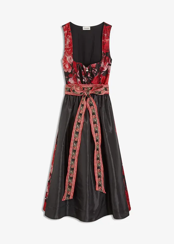 Dirndl avec tablier brodé (ens. 2 pces), bonprix