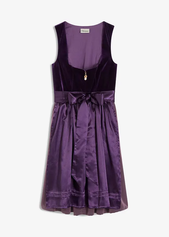 Dirndl avec velours en longueur midi (ens. 2 pces), bonprix