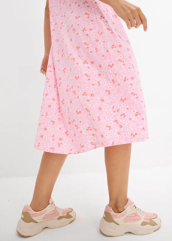 Robe en jersey de coton, longueur midi, bonprix