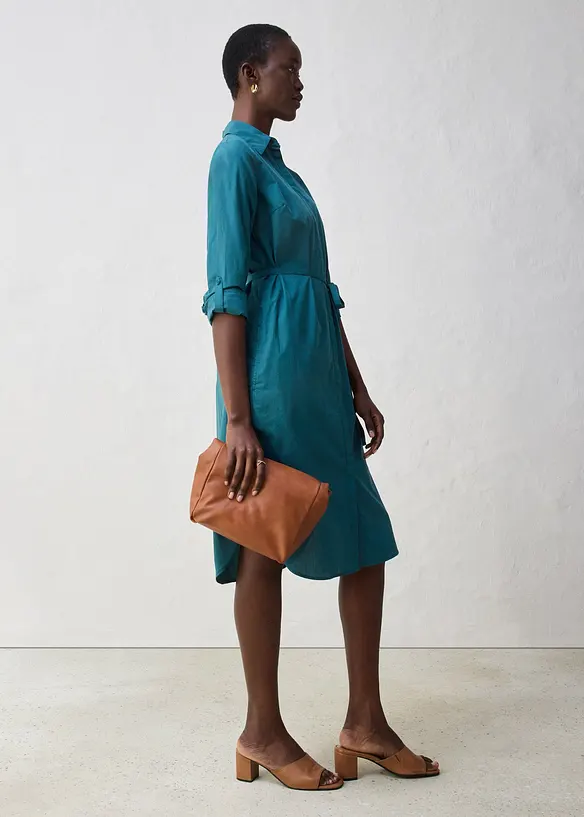 Robe-chemise avec soie, bonprix