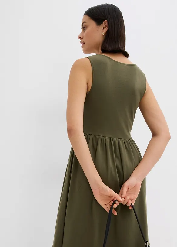 Robe à poches en jersey 100% coton, bonprix