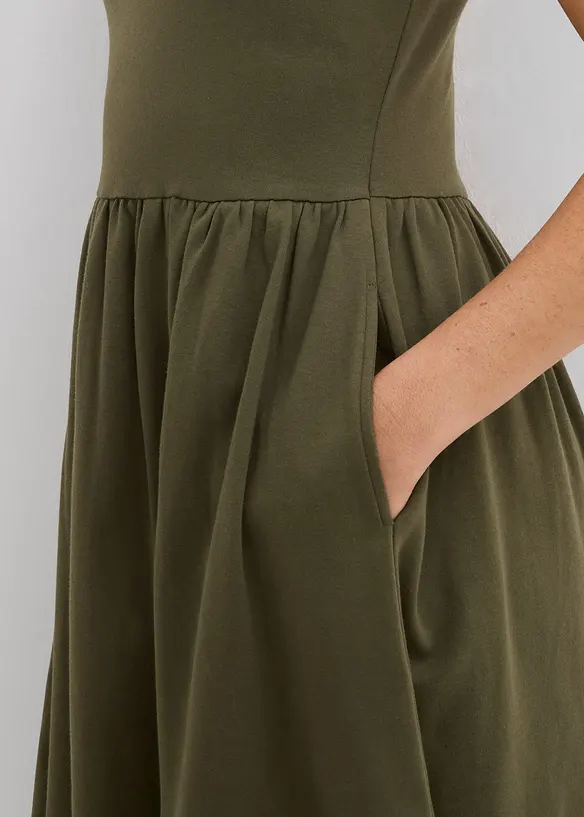 Robe à poches en jersey 100% coton, bonprix