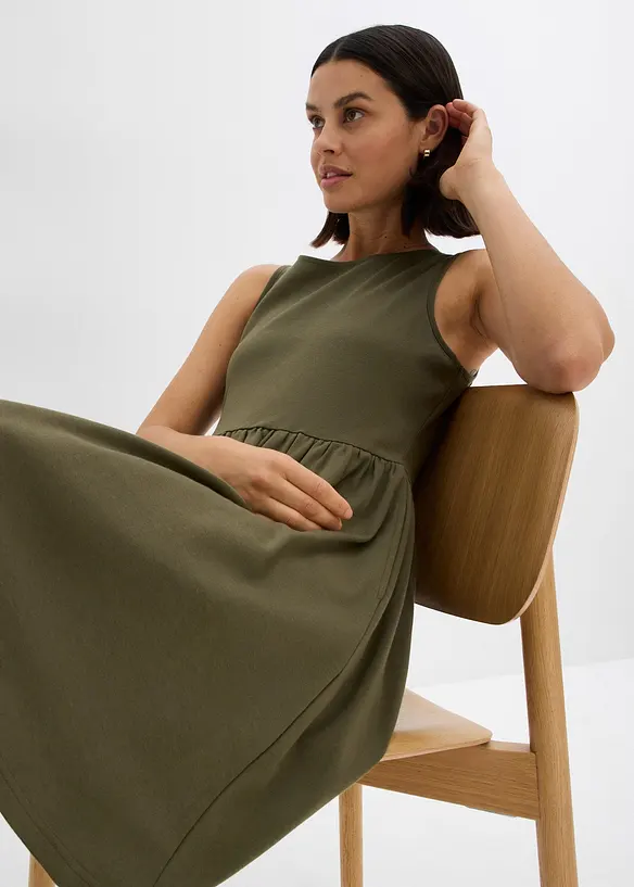 Robe à poches en jersey 100% coton, bonprix