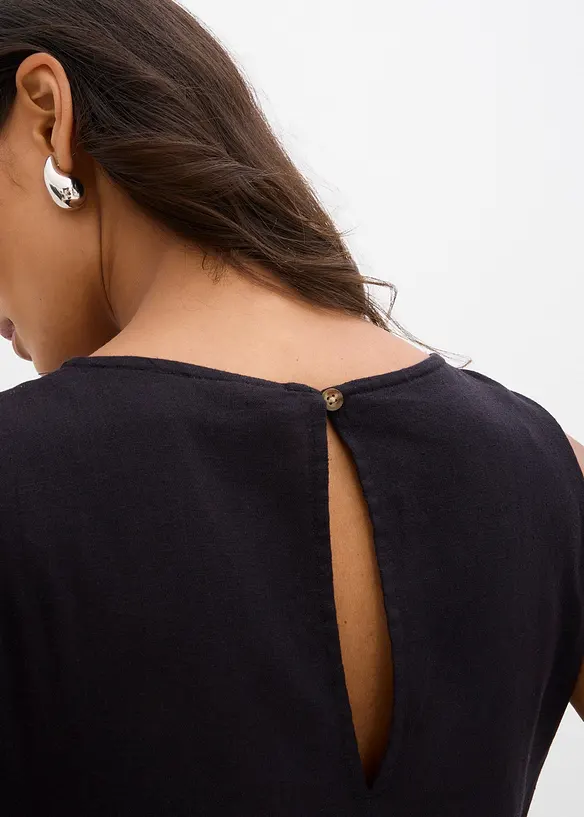 Robe longue en léger mélange de lin et viscose, bonprix