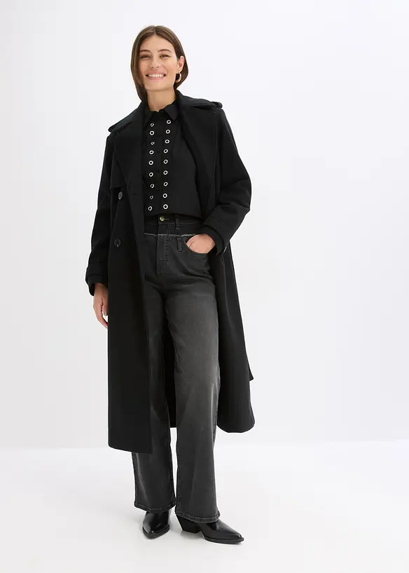 Blouse à détails rivets, bonprix