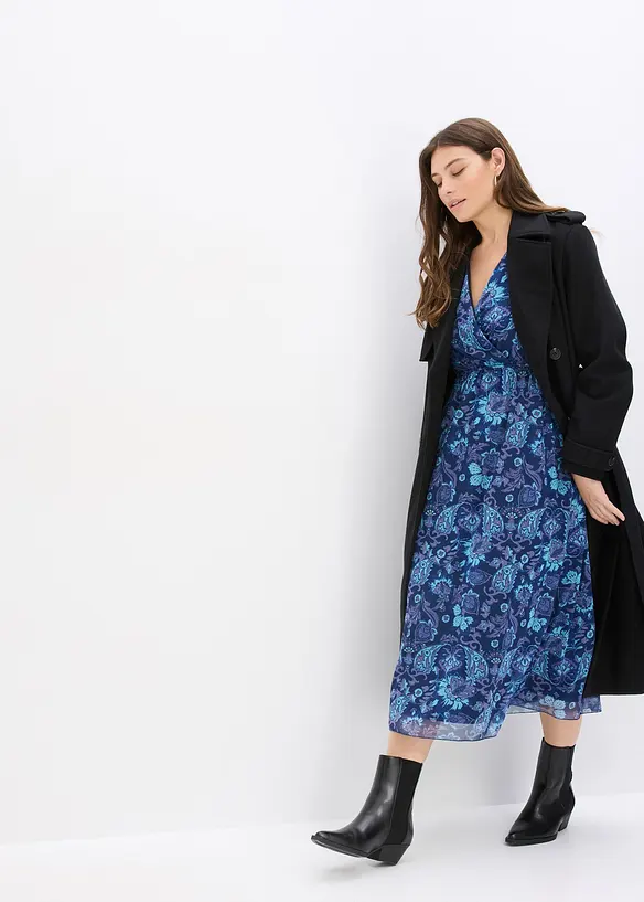 Robe midi en mesh, bonprix