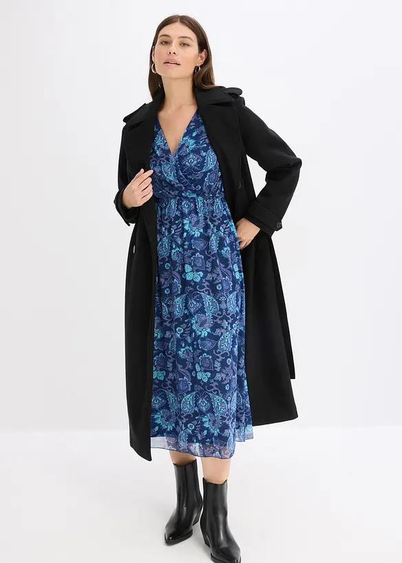 Robe midi en mesh, bonprix