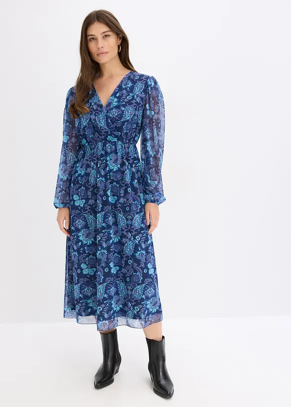 Robe midi en mesh, bonprix