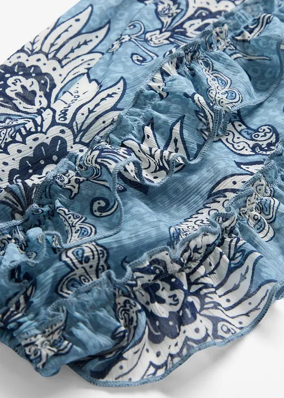 Blouse en mousseline à volants, bonprix