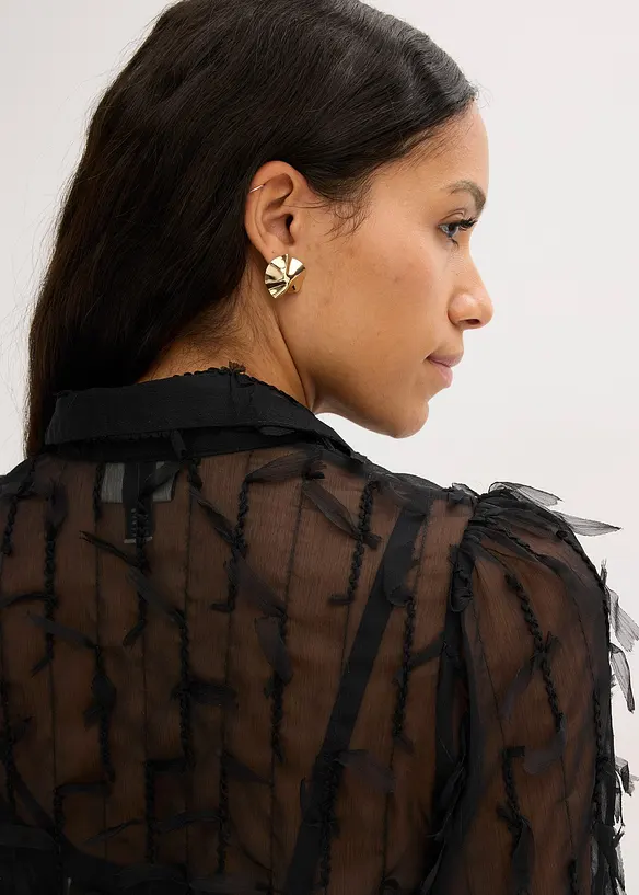 Chemisier avec détails frangés, bonprix