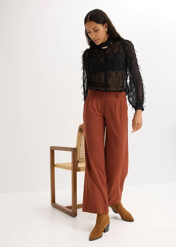 Chemisier avec détails frangés, bonprix