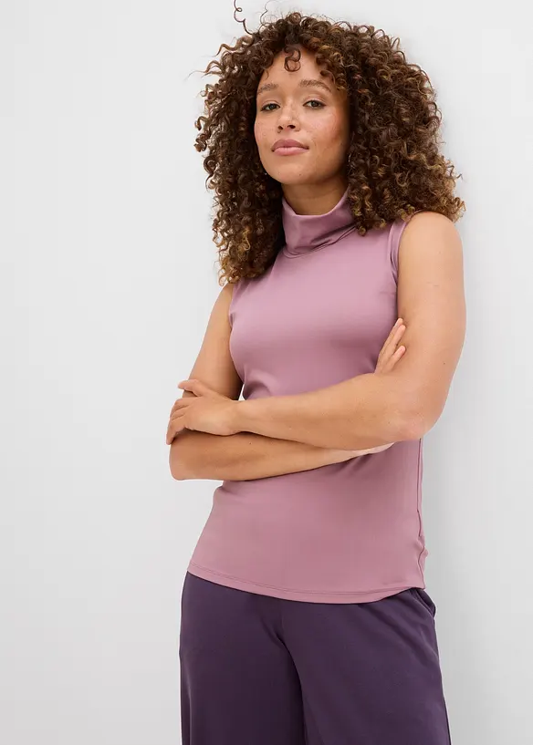 Top extensible à col roulé, bonprix