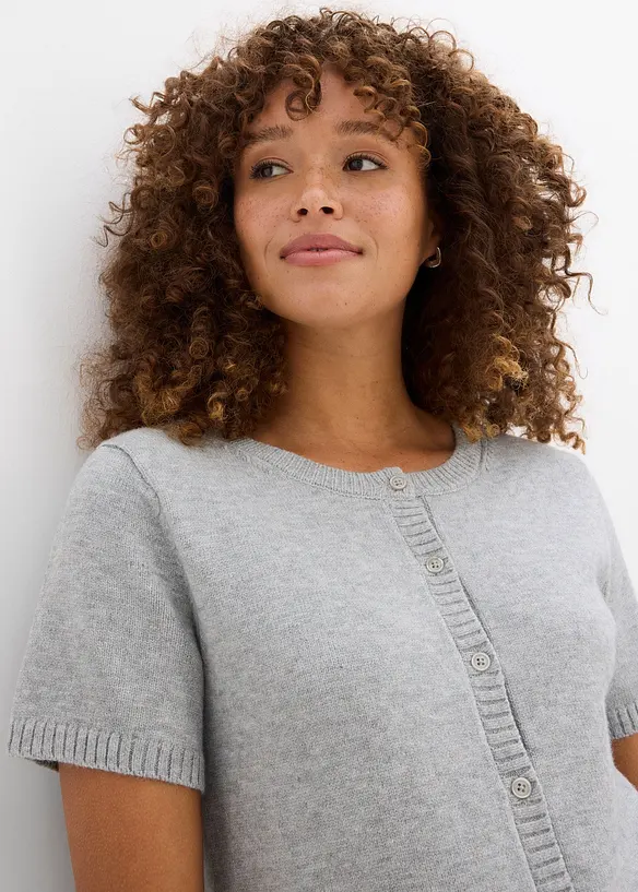 Gilet manches courtes en maille, bonprix