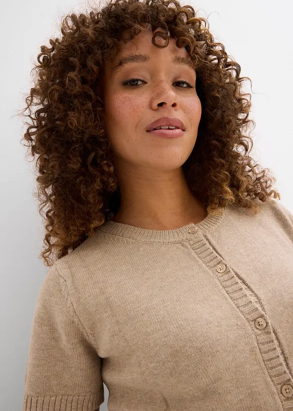 Gilet manches courtes en maille, bonprix