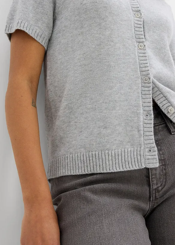 Gilet manches courtes en maille, bonprix