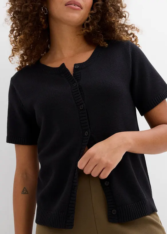 Gilet manches courtes en maille, bonprix