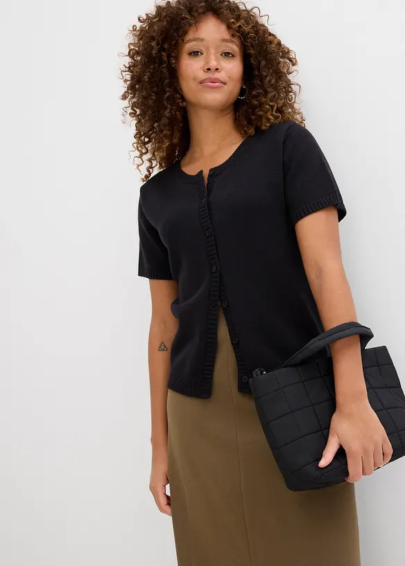 Gilet manches courtes en maille, bonprix