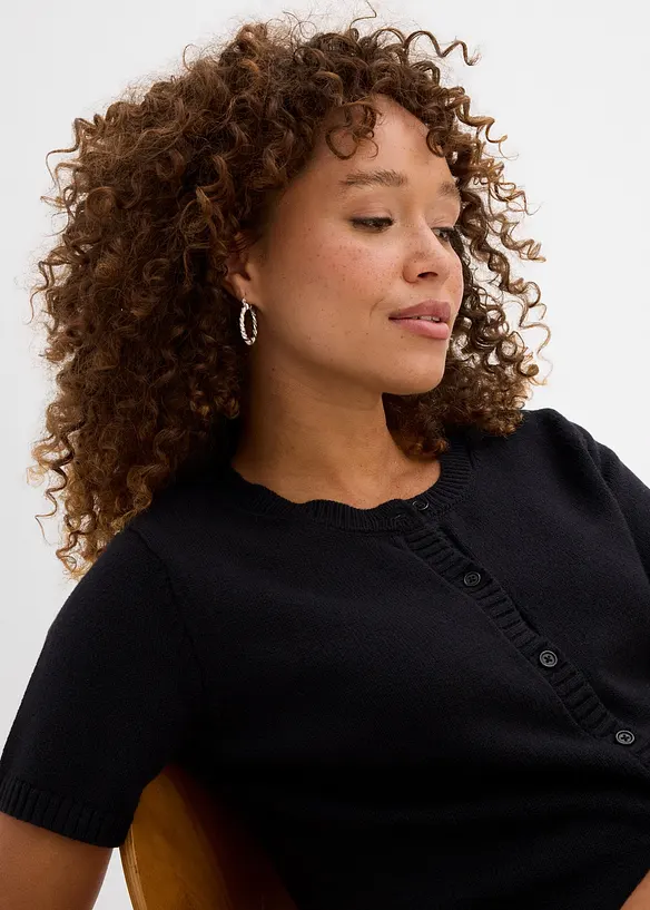 Gilet manches courtes en maille, bonprix