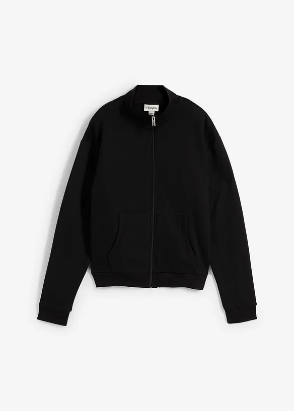 Sweat zippé 100% coton, bonprix