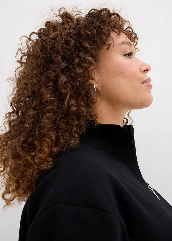 Sweat zippé 100% coton, bonprix