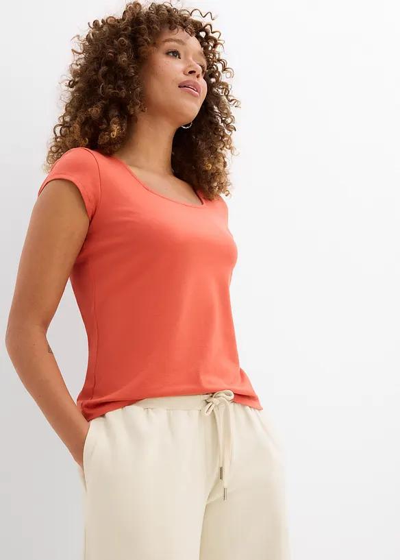 Pantalon barrel en molleton 100% coton, bonprix