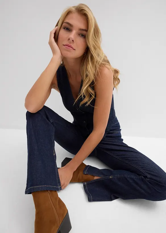 Gilet sans manches en jean, bonprix