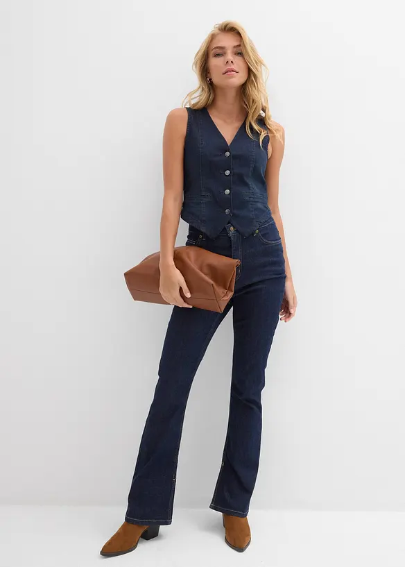 Gilet sans manches en jean, bonprix