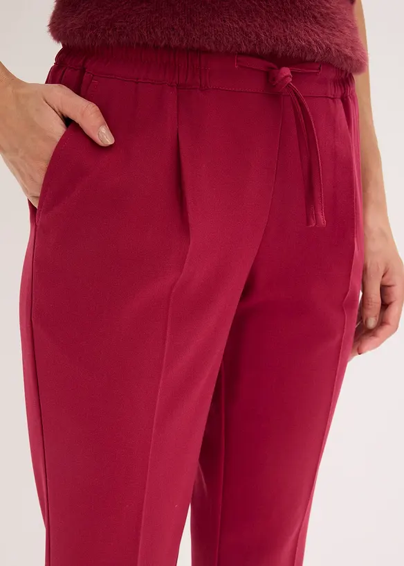 Pantalon avec taille entièrement élastiquée, bonprix