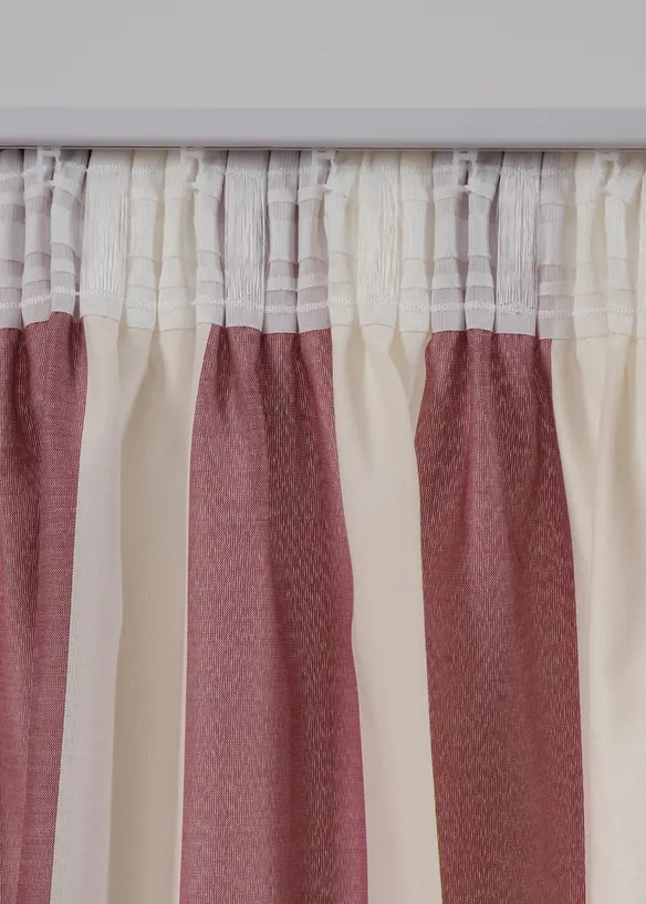 Rideau rayé avec polyester recyclé (1 pce), bonprix