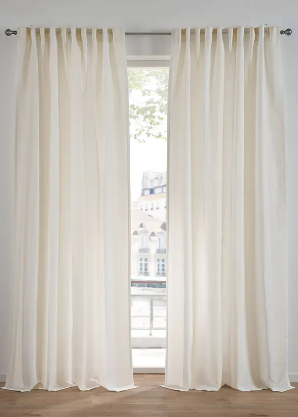 Rideau rayé avec polyester recyclé (1 pce), bonprix