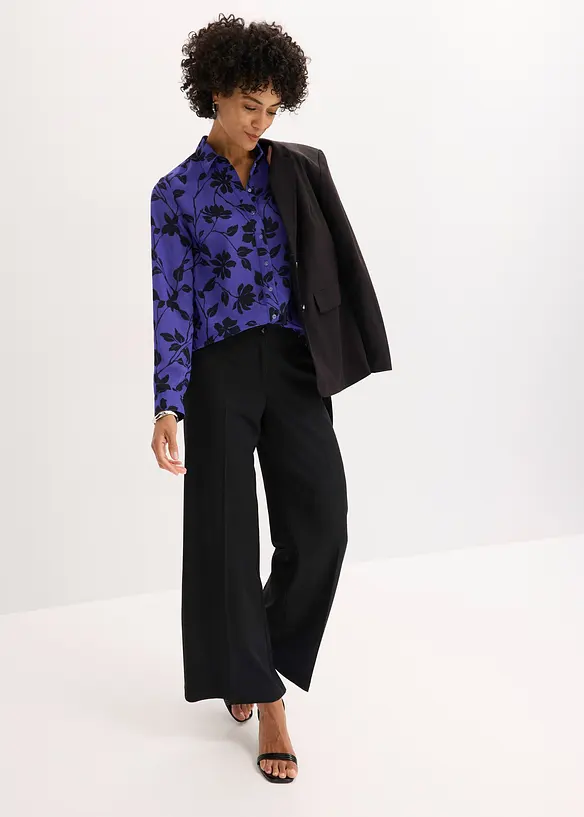 Chemisier imprim&eacute; en mousseline, bonprix