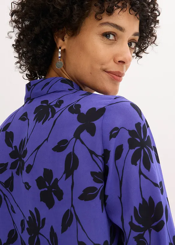 Chemisier imprim&eacute; en mousseline, bonprix