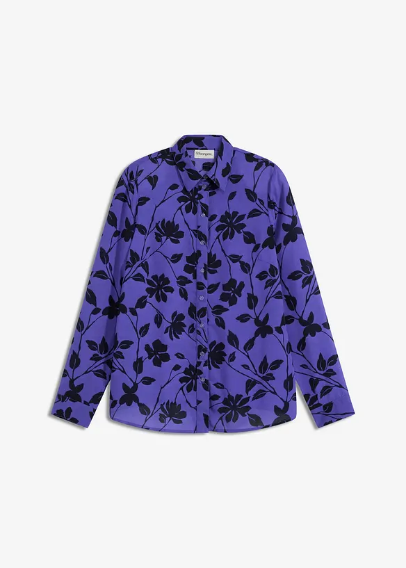 Chemisier imprim&eacute; en mousseline, bonprix