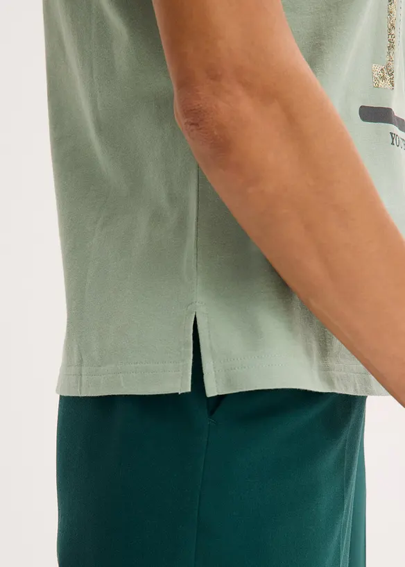 T-shirt avec imprimé brillant, bonprix