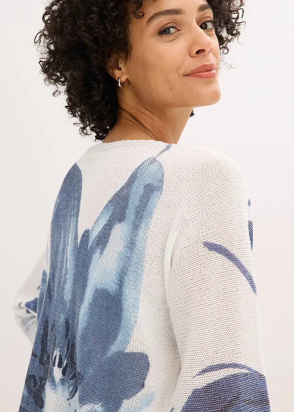 Pull à imprimé floral, bonprix