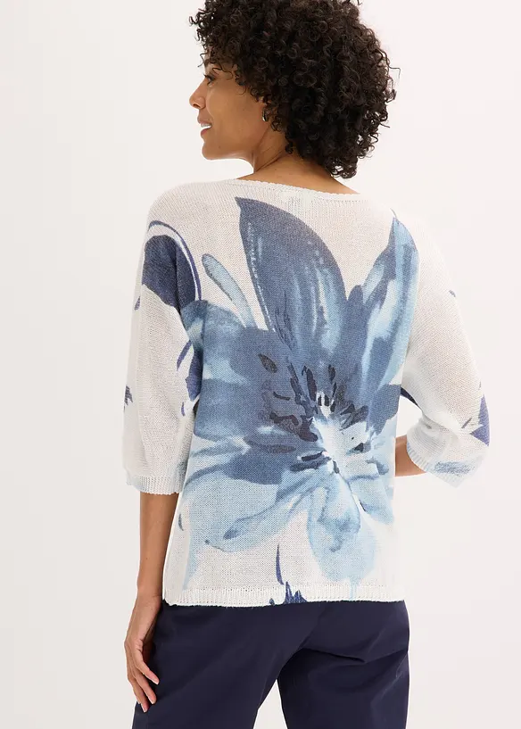 Pull à imprimé floral, bonprix
