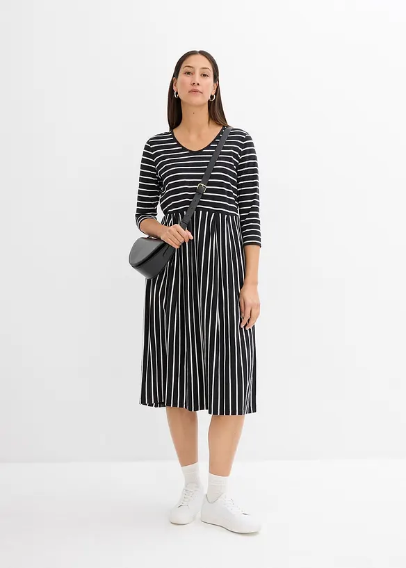 Robe midi en jersey coton, bonprix