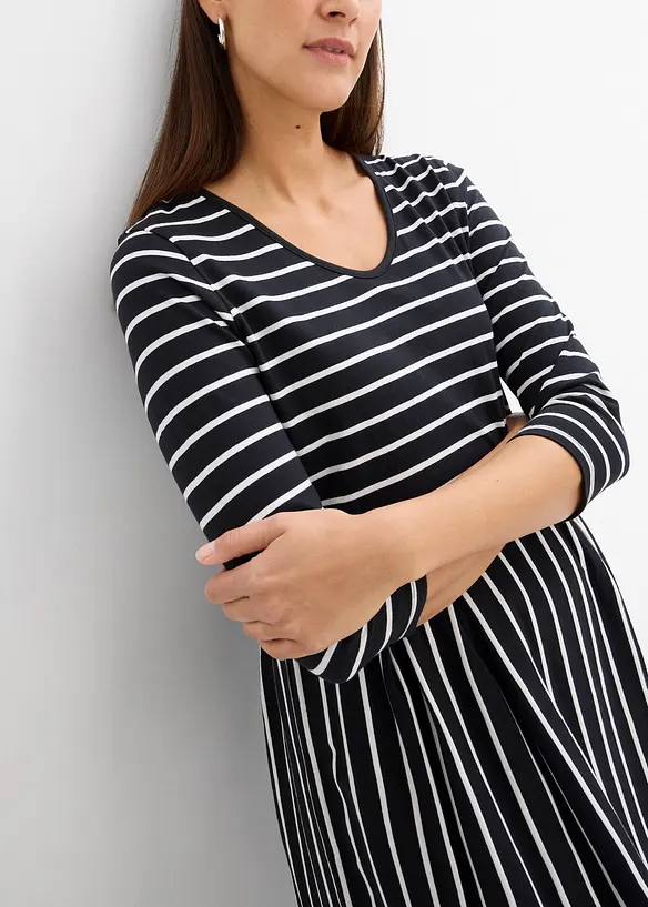 Robe midi en jersey coton, bonprix