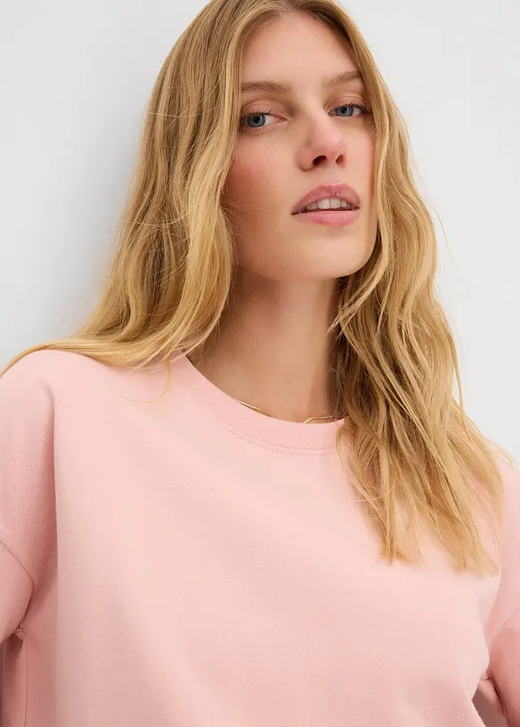 Sweat à empiècement en dentelle, bonprix