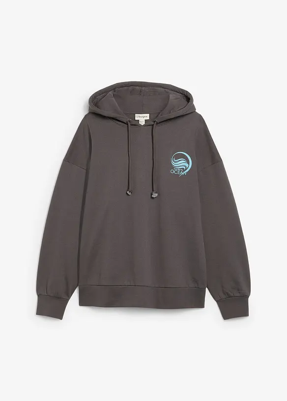 Sweat à capuche 100% coton, bonprix