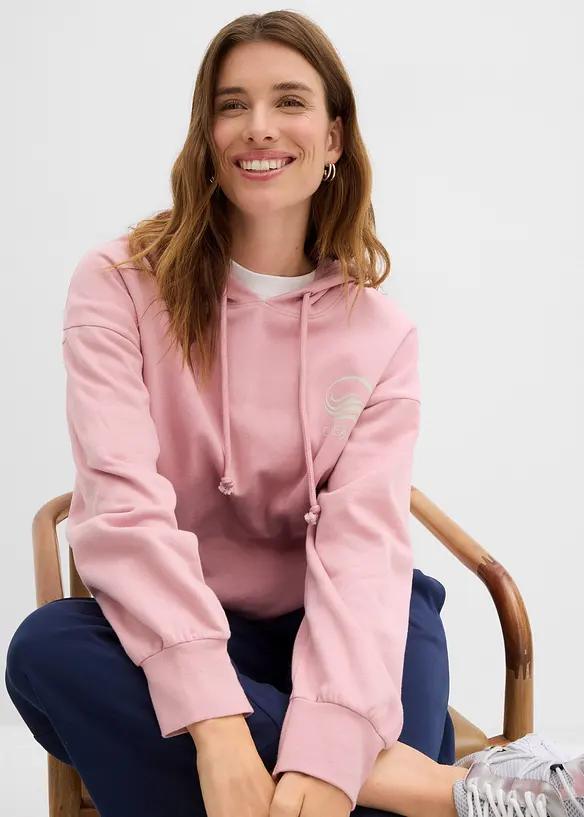 Sweat &agrave; capuche 100% coton, bonprix